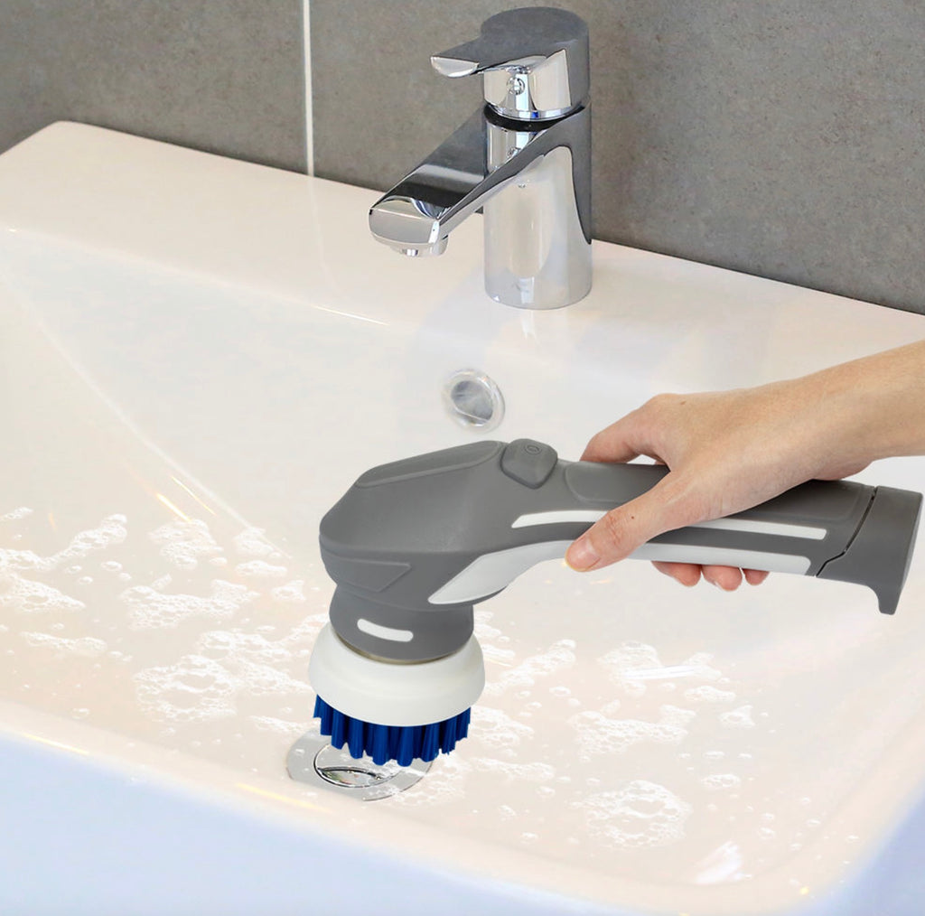 Battery-Operated Handheld Cleaning Brush