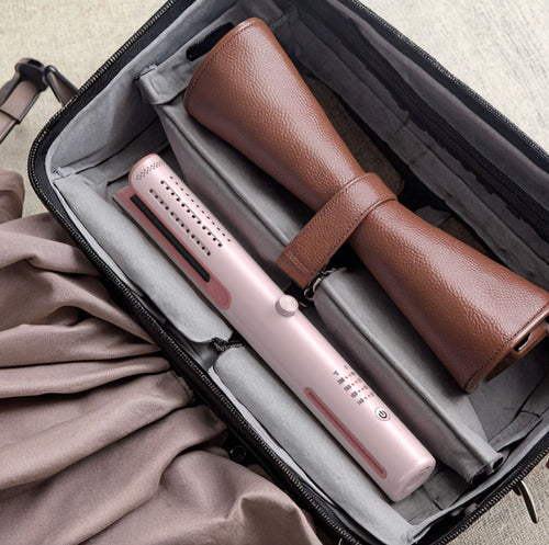 2-in-1 Portable USB Cordless Hair Curler & Straightener