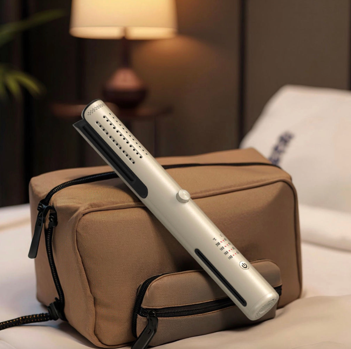 2-in-1 Portable USB Cordless Hair Curler & Straightener